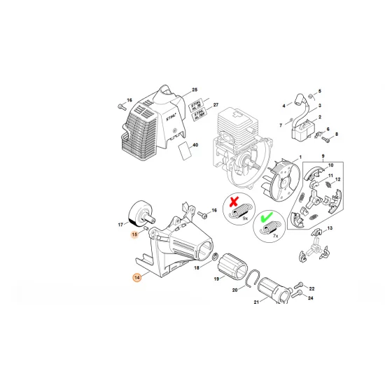 STIHL  Obudowa wentylatora 4137 080 1800